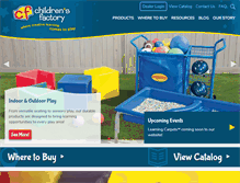 Tablet Screenshot of childrensfactory.com